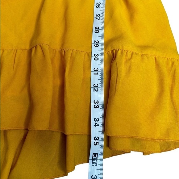 WILFRED ARITIZIA Ninette Dress Wrap Yellow Ruffle - Picture 5 of 6